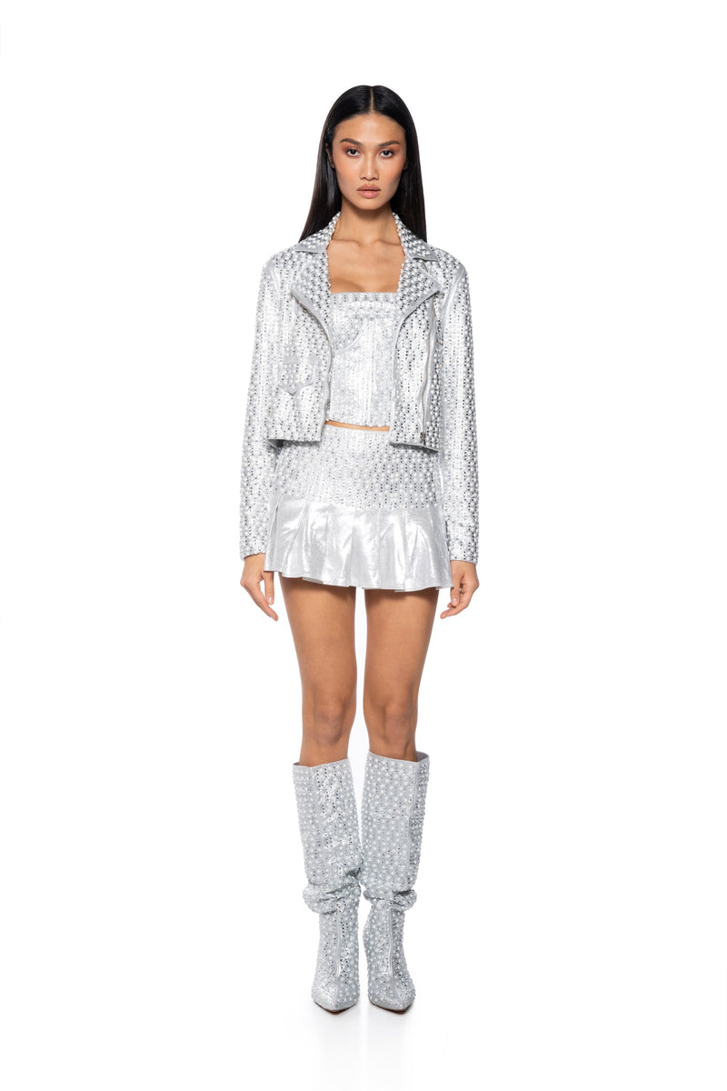 CELEBRATE ME EMBELLISHED TUBE TOP