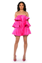 CENTER OF ATTENTION LAYERED MINI DRESS