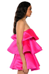 CENTER OF ATTENTION LAYERED MINI DRESS