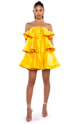 CENTER OF ATTENTION LAYERED MINI DRESS