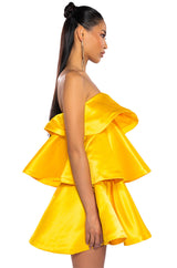CENTER OF ATTENTION LAYERED MINI DRESS