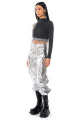 CHAIN EXTRAVAGANT ONE SLEEVE BLOUSE