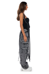 CHAINS AND TIES CORSET TOP
