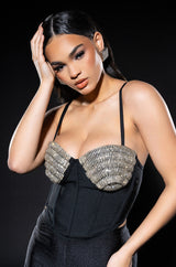 CHAMPAGNE WISHES EMBELLISHED CORSET
