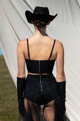CHAMPAGNE WISHES EMBELLISHED CORSET