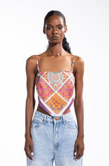AVA SCARF TIE BACK BLOUSE