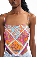 AVA SCARF TIE BACK BLOUSE