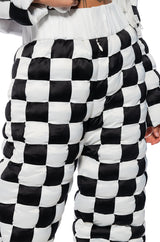 CHECKMATE WOVEN JOGGER