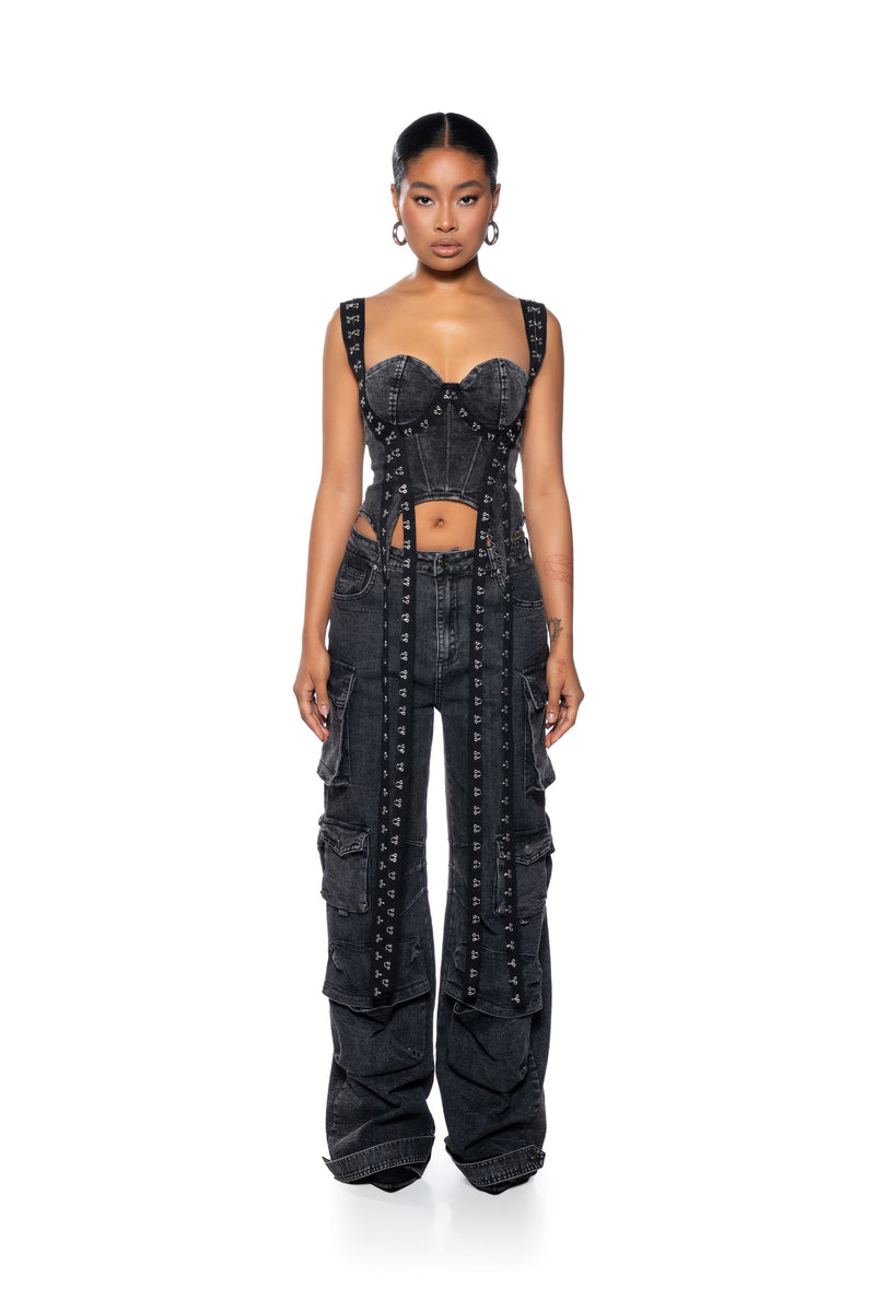 CHEMICAL ROMANCE DRAMATIC CORSET TOP