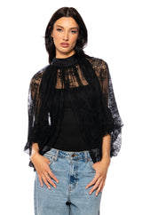 CHEYENNE EXPOSED BACK FLORAL BLOUSE