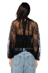 CHEYENNE EXPOSED BACK FLORAL BLOUSE