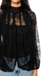 CHEYENNE EXPOSED BACK FLORAL BLOUSE