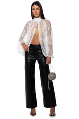 CHEYENNE EXPOSED BACK FLORAL BLOUSE