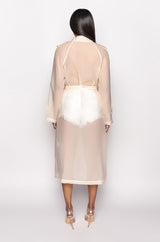 CHIFFON CHATEAU MESH TRENCH