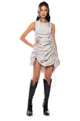 CHLOE DRAWSTRING MINI DRESS