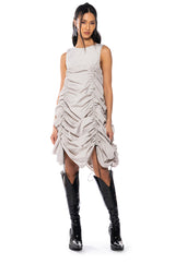 CHLOE DRAWSTRING MINI DRESS