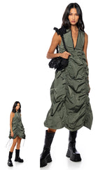 CHLOE DRAWSTRING MINI DRESS