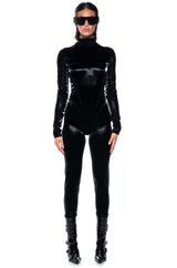 CHOOSE ME FAUX LEATHER CATSUIT