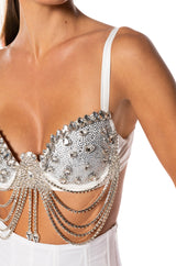 CHOSEN ONE RHINESTONE BRA TOP