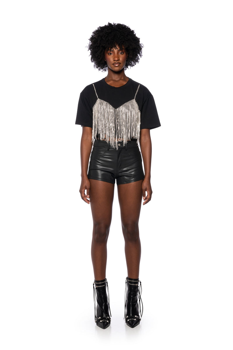 CHROME DANCER RHINESTONE T-SHIRT