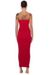 CINCH ME IN KNIT TUBE MAXI DRESS