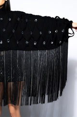 CITY LIVIN FRINGE SWEATSHIRT