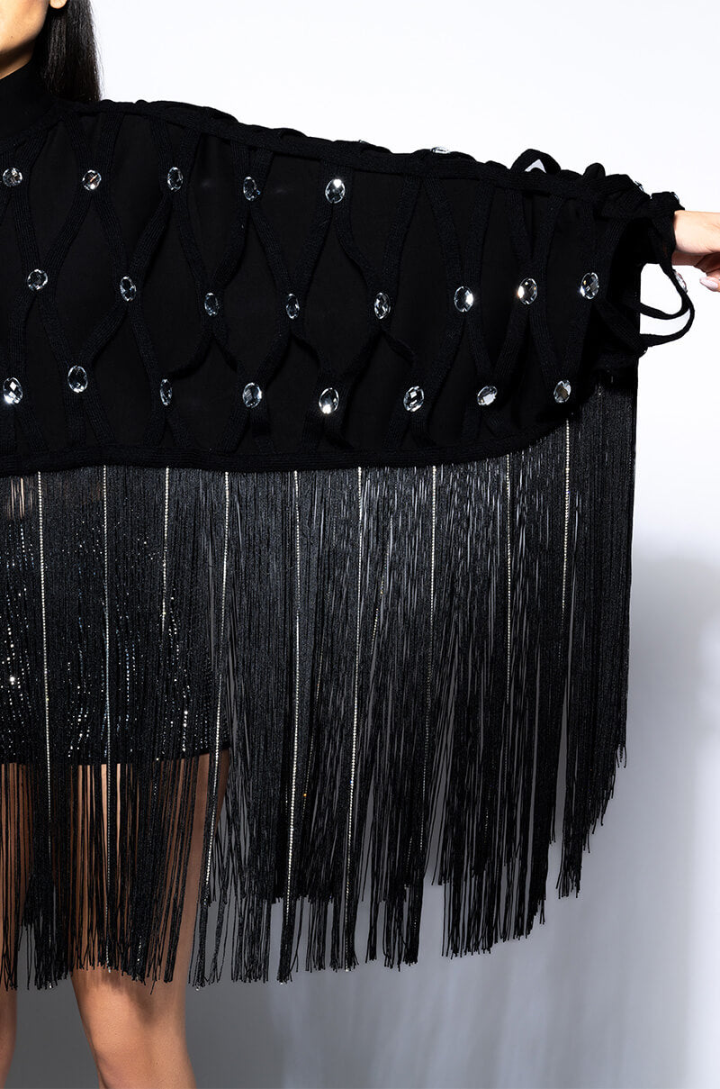 CITY LIVIN FRINGE SWEATSHIRT