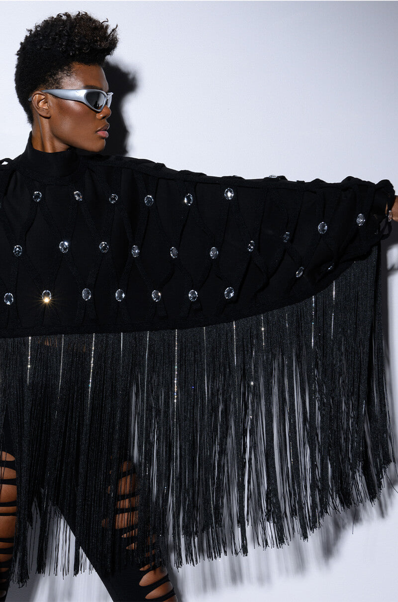 CITY LIVIN FRINGE SWEATSHIRT