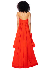 CLARA STRAPLESS HIGH LOW DRESS