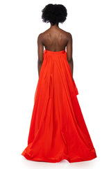 CLARA STRAPLESS HIGH LOW DRESS