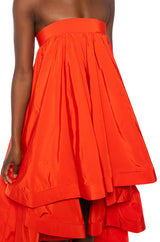 CLARA STRAPLESS HIGH LOW DRESS