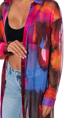 COLOR ME IN PRINTED DUSTER