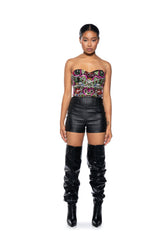 COME ALIVE RHINESTONE EMBELLISHED CORSET