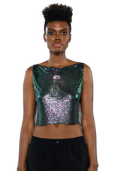 COME MY WAY CHAINMAIL TANK TOP