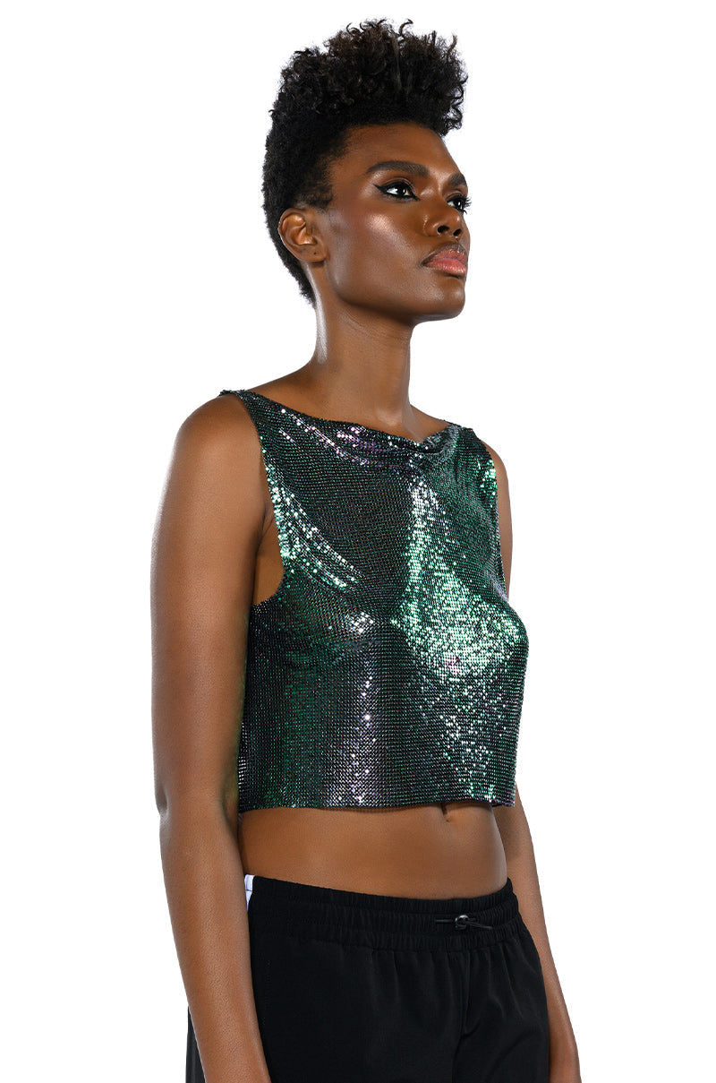 COME MY WAY CHAINMAIL TANK TOP