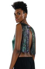 COME MY WAY CHAINMAIL TANK TOP