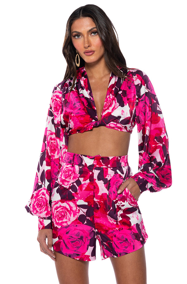 COME MY WAY ULTRA CROPPED BLOUSE