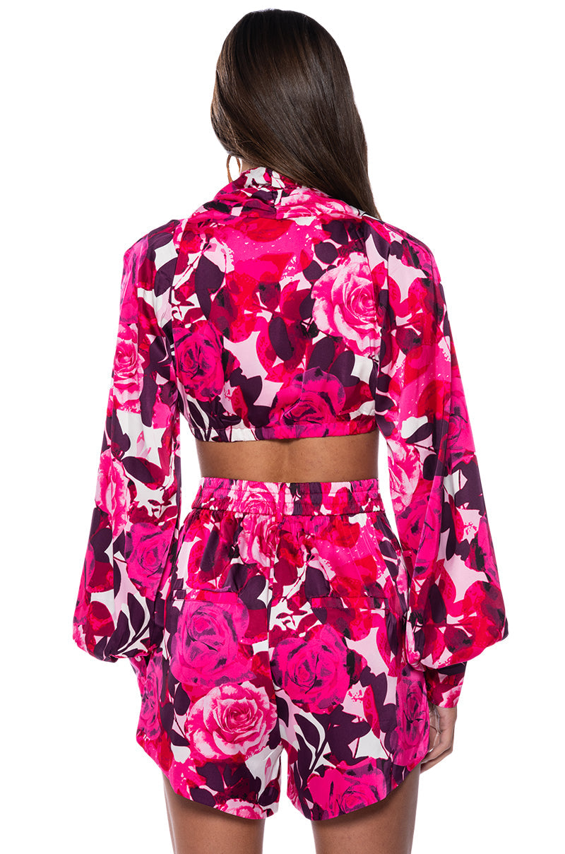 COME MY WAY ULTRA CROPPED BLOUSE