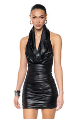 COOL GIRL HOODED MINI DRESS