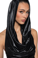 COOL GIRL HOODED MINI DRESS