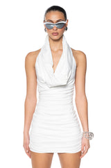 COOL GIRL HOODED MINI DRESS