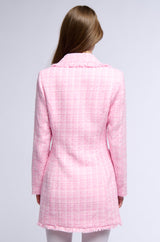 CORA TWEED BLAZER MINI DRESS