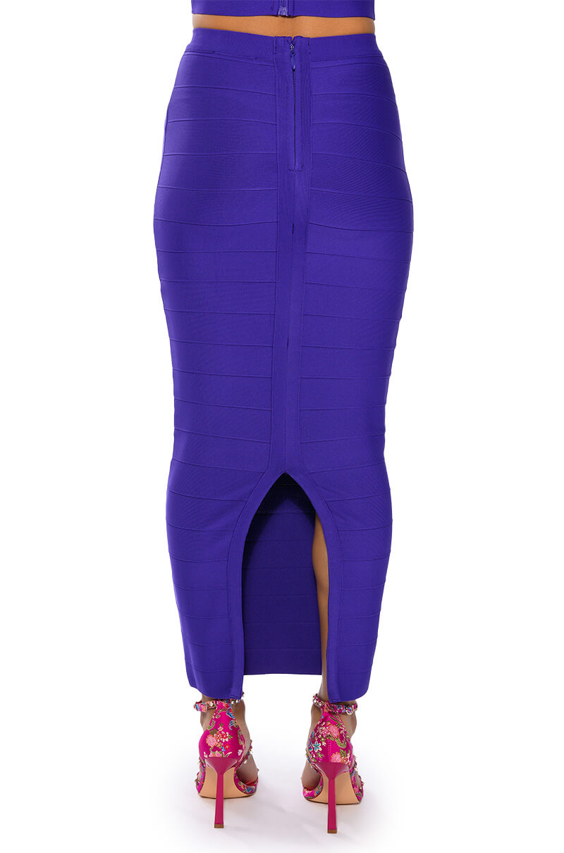 COULD ONLY DREAM STRUCTURED TANK AND MIDI SKIRT SET