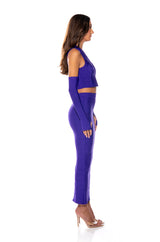 COULD ONLY DREAM STRUCTURED TANK AND MIDI SKIRT SET