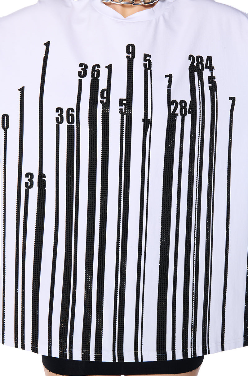 COUNT IT UP SHORT SLEEVE EMBELLISHED T-SHIRT