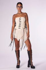 COVER ME IN BOWS MESH MINI DRESS