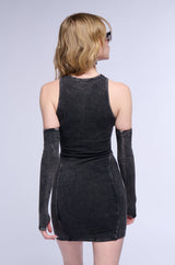 COVER STAR CUTOUT MINI DRESS