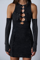 COVER STAR CUTOUT MINI DRESS