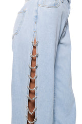 COVERED IN DIAMONDS RELAXED JEANS
