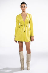 SEXY FAUX SUEDE DRESSY MINI